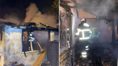 Bursa’da yıldırım düşmesi sonucu yangın