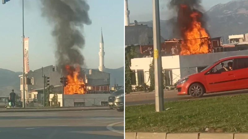 Bursa’da korkutan yangın Bursa’da korkutan yangın