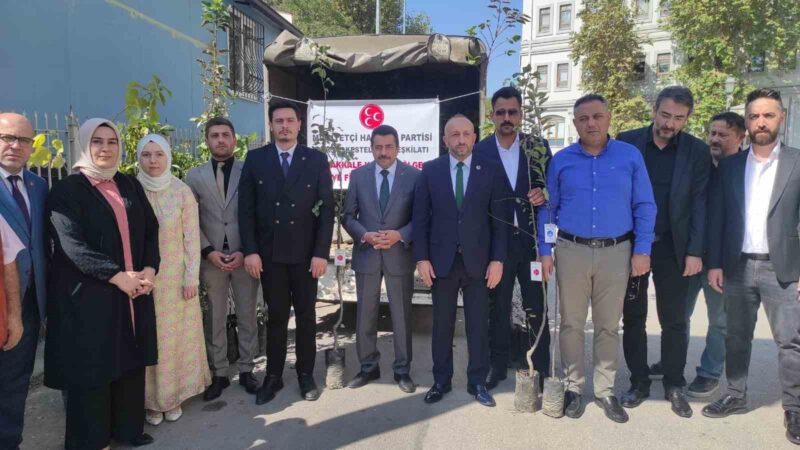 MHP Kestel İlçe Başkanlığı, Çanakkale’de yanan meyve bahçeleri için fidan