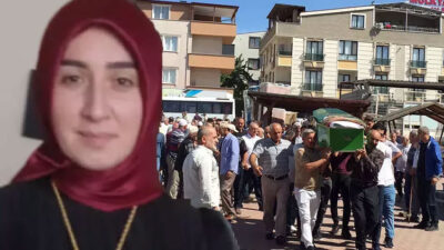 Eşinin öldürdüğü kadın, son yolculuğuna uğurlandı