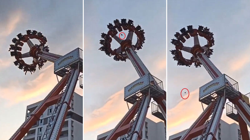 Bursa’da lunaparkta korku dolu anlar