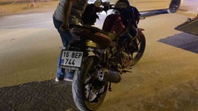 Bursa’da kaza yapan motosiklet sürücüsünden acı haber!
