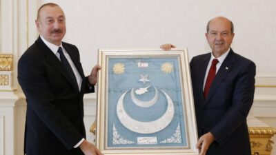 KKTC Cumhurbaşkanı Tatar, Azerbaycan Cumhurbaşkanı Aliyev ile görüştü