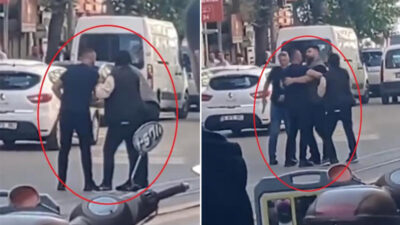 Bursa’da akıl almaz görüntüler! Polis böyle gözaltına aldı