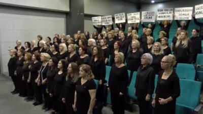 Bursa’da İsrail’e nağmelerle ‘dur’ dediler