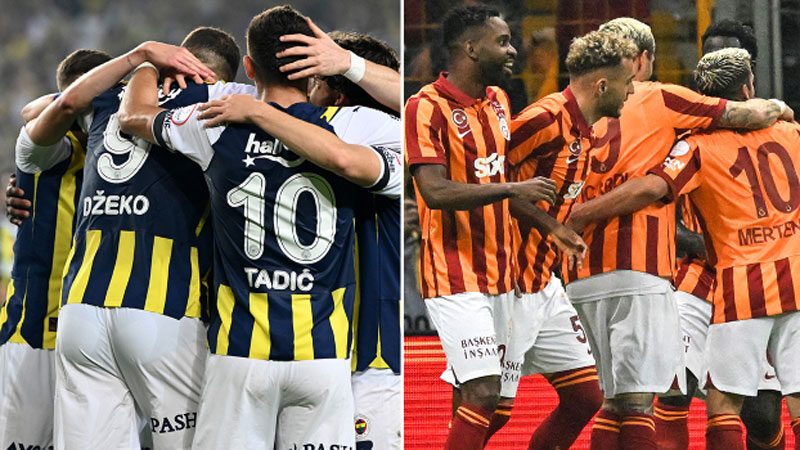Ezeli rakiplerin fikstür denkliği Fenerbahçe ve Galatasaray ilk yarının kalanında aynı mesafeyi katedecek. İki