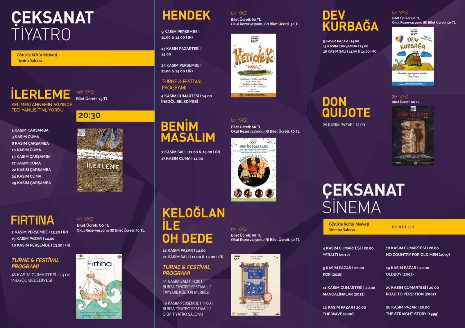 Bursa'da sanat dolu bir ay sizi bekliyor! İşte ÇEKSANAT’ta kasım programı... 1 6df3ad8c ad7e 4871 993a 339ad13c4ec4