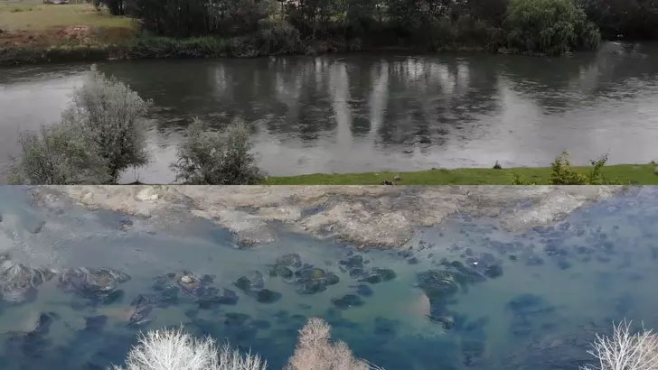 Kızılırmak’ta alarm! 5 ayda bu hale geldi: İki fotoğraf, farkı gözler önüne serdi