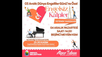 İnegöl Belediyesi, 03 Aralık Dünya Engelliler Günü etkinlikleri kapsamında şehrimizdeki