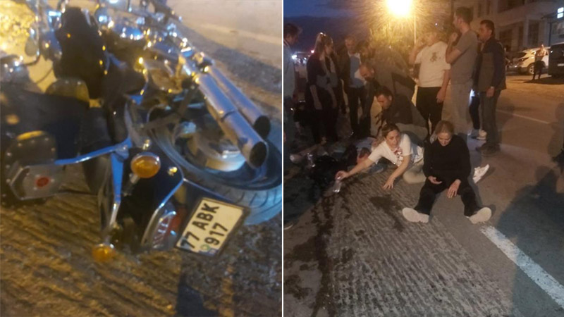 Bursa’da motosiklet traktöre çarptı Bursa’da motosiklet traktöre çarptı