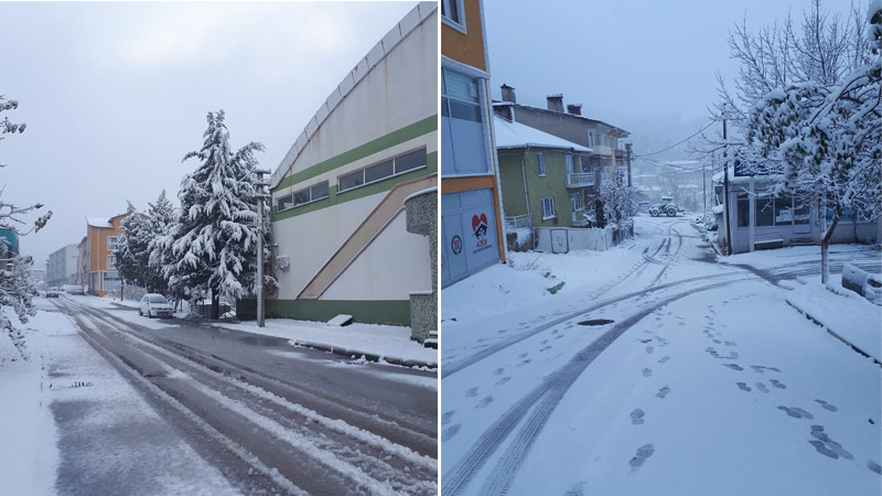 Bursa’nın bu ilçesi beyaza büründü!