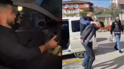 Asker konvoyundaki silahlı maganda yakalandı