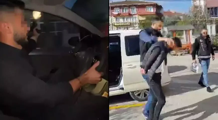 Asker konvoyundaki silahlı maganda yakalandı