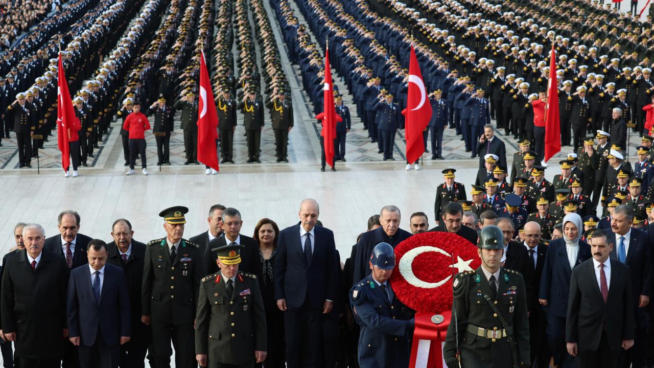 Anıtkabir’de devlet töreni düzenlendi