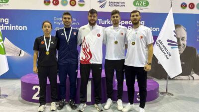 Büyükşehirli badmintoncular Azerbaycan’dan 3 madalyayla döndü