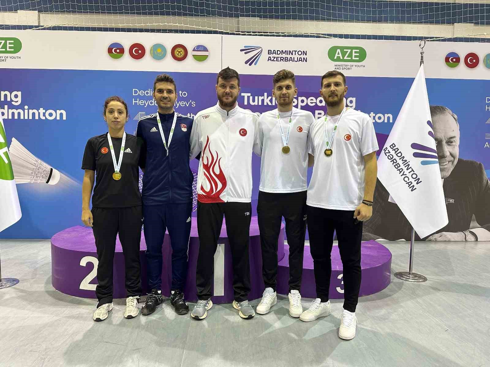 Büyükşehirli badmintoncular Azerbaycan’dan 3 madalyayla döndü