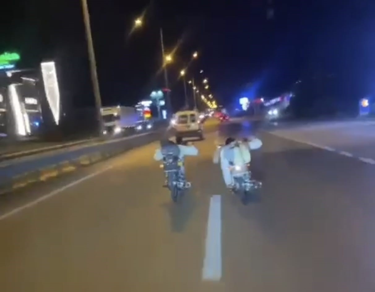 Görüntüler Bursa’dan… Ölümüne yarış