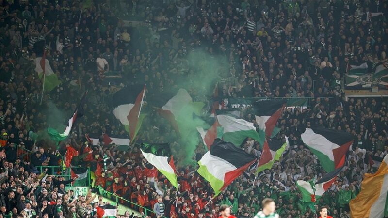 İskoçya temsilcisi Celtic Kulübü, Filistin'e destek veren "Yeşil Tugay" (Green