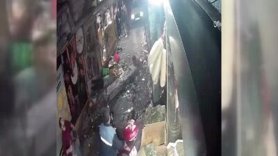 Bursa’daki balkon faciası kamerada