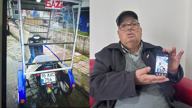 Bursa’da Kıbrıs Gazisi çalınan motosikletini arıyor