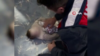 Jandarma 4 aylık bebeği kalp masajı ve suni solunumla hayata döndürdü