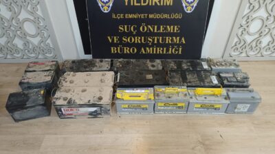 Bursa’da akü hırsızı tutuklandı