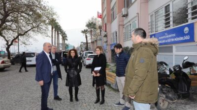 Bursa’da boşaltılan Mudanya Belediye binasına inceleme