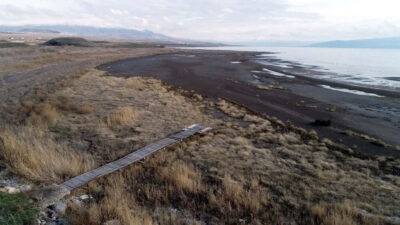 Van Gölü’nde korkutan görüntü