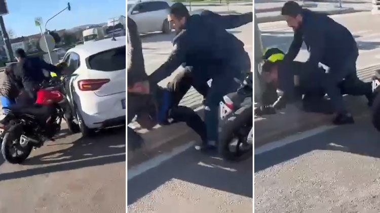 Bursa’da yol verme kavgası!