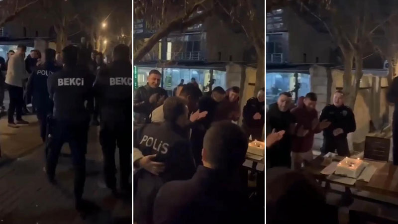 Bursa’da polis memuruna duygulandıran sürpriz