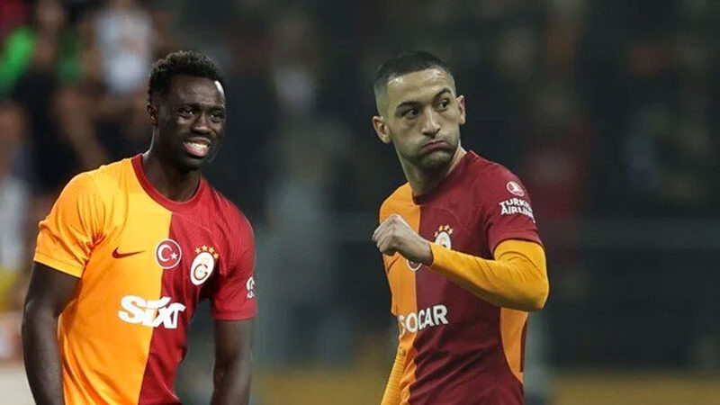 Galatasaray'da sakatlıkları bulunan Davinson Sanchez ve Hakim Ziyech'in derbide oynayıp