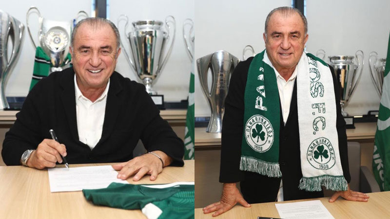 Fatih Terim imzayı attı Yunanistan Süper Ligi takımlarından Panathinaikos ile 1.5 yıllık anlaşmaya varan