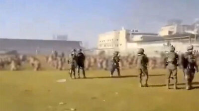 İsrail’den bir skandal daha! Sivilleri soyup statta topladı