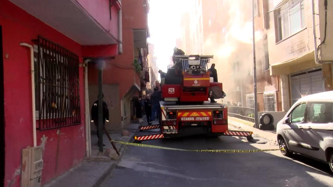 4 katlı apartmanda yangın