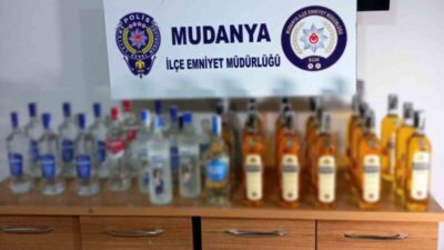 Mudanya Emniyeti’nden sahte ve kaçak alkol operasyonu