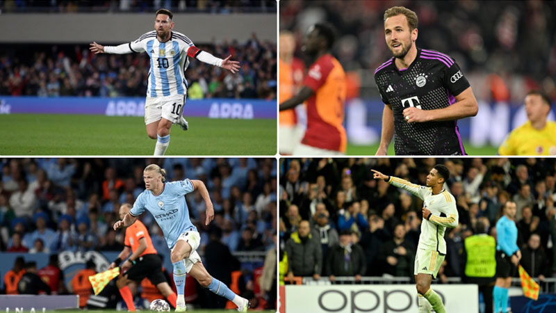Inter Miamili Lionel Messi, Manchester Cityli Erling Haaland, Real Madridli