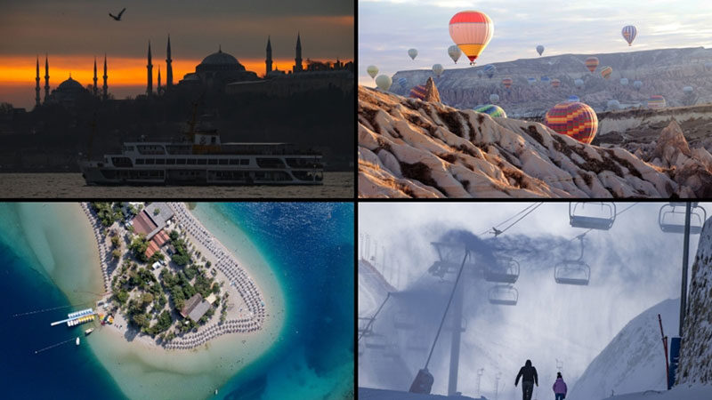 Türkiye'yi yılın 11 ayında 52 milyon 742 bin 526 kişi