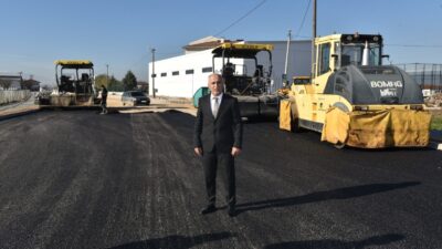 Yenişehir’de asfalt çalışması