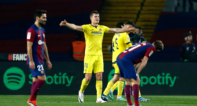 Barcelona uzatmalarda yıkıldı! İspanya LaLiga'nın 22. haftasında Barcelona, sahasında Villarreal'e uzatmalarda yediği 2