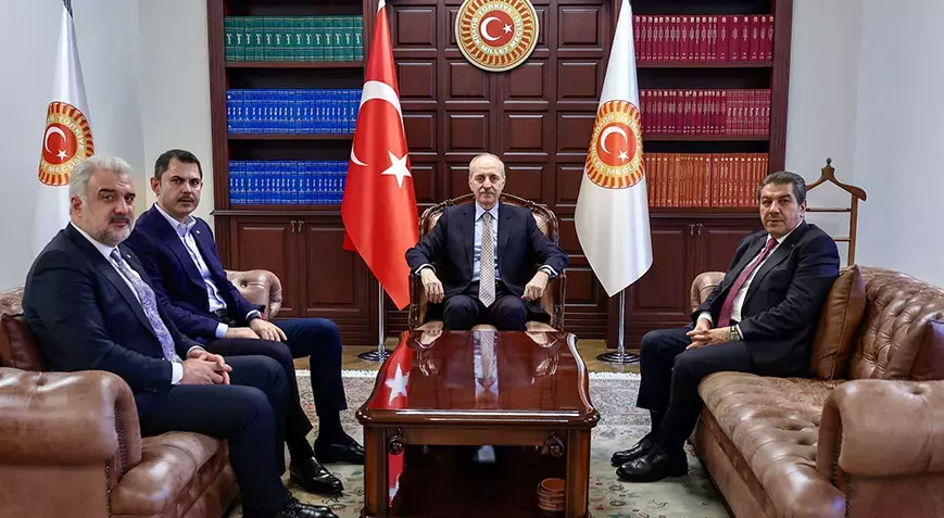 TBMM Başkanı Numan Kurtulmuş, Murat Kurum ile görüştü