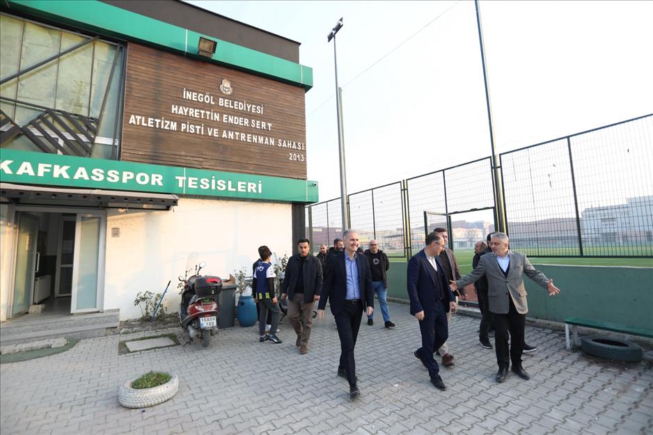 İnegöl’ün spor altyapısı da güçleniyor İnegöl’ün spor altyapısı da güçleniyor