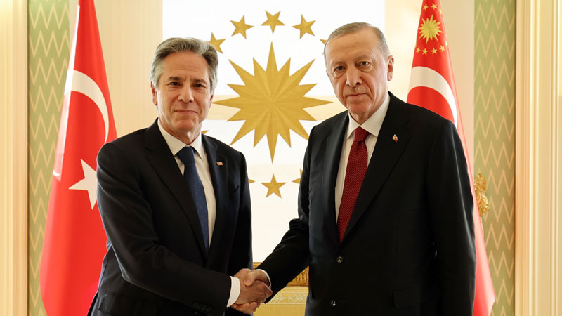 Cumhurbaşkanı Erdoğan, Blinken’ı kabul etti
