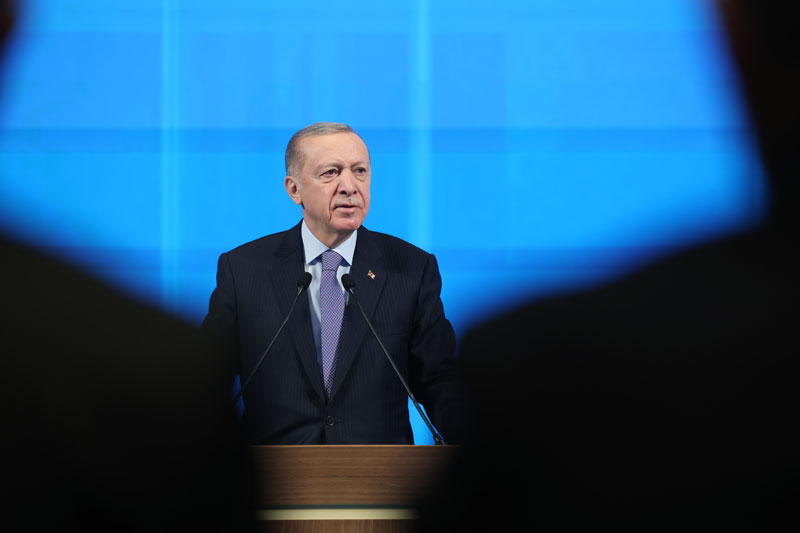 AA 20240130 33568418 33568411 CUMHURBASKANI ERDOGAN AK PARTI KONGRE MERKEZININ ACILISINI YAPTI