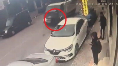 Görüntüler Bursa’dan… Yolun karşısına geçerken…