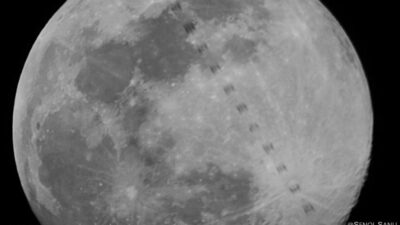 Bursa’da dondurucu soğukta saatlerce bekledi! Gezeravcı’nın dolunay önünden geçişini fotoğrafladı