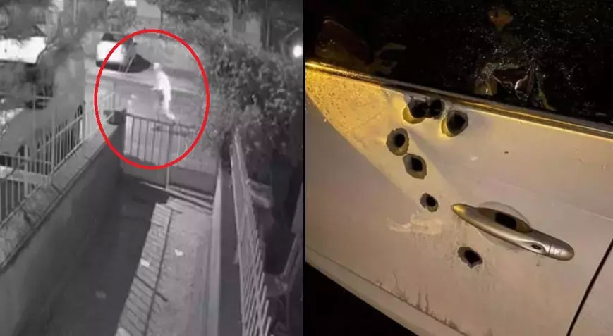 Park halindeki otomobilde dehşet! Baba ve oğluna silahlı saldırı