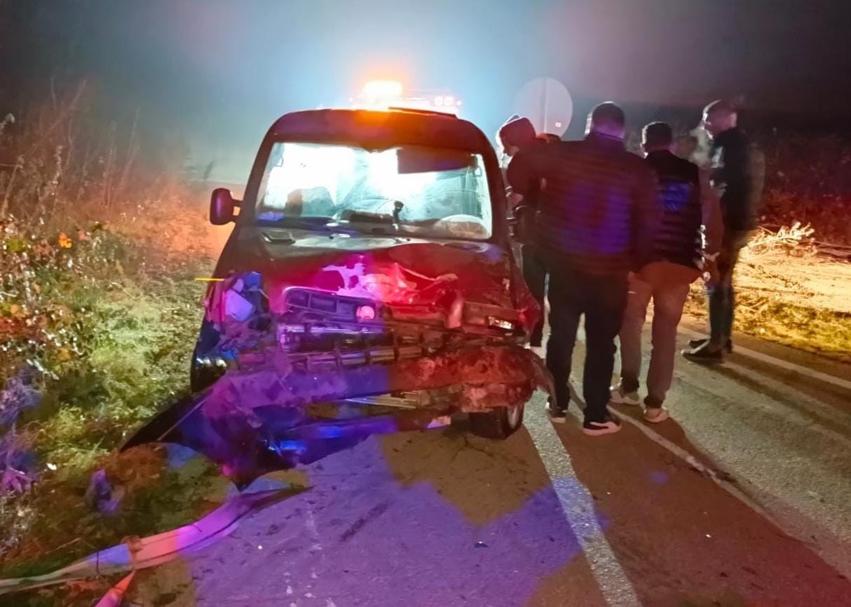 Bursa’da kamyonet şarampole uçtu! Yaralılar var