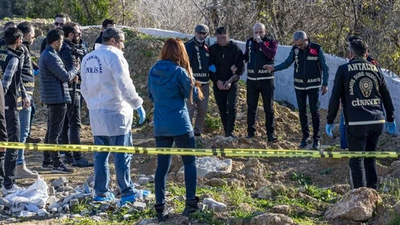 Cinayeti itiraf edip gömdüğü yeri gösterdi! Aynı yerde bir ceset daha