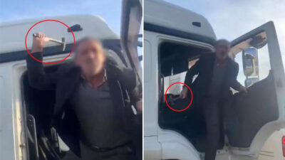 Bursa’da trafikte çekiçli dehşet!