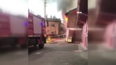 Bursa’da korku dolu anlar! Alev alev yandı